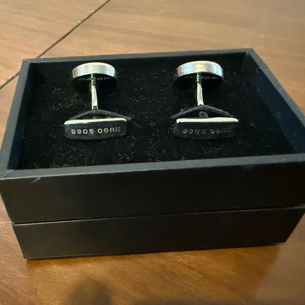 Hugo Boss Black and Silver Cufflinks